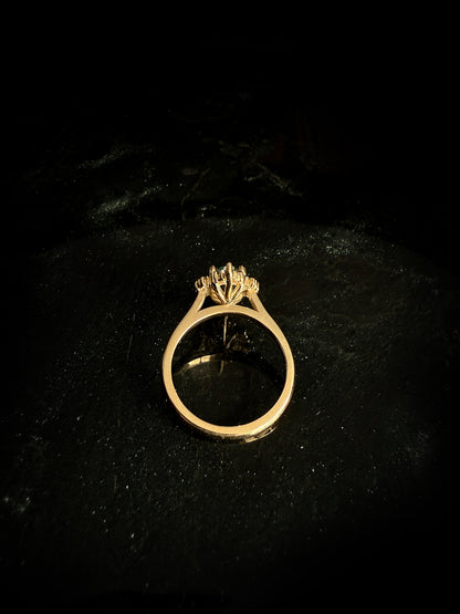 Atlas II Green Moissanite Ring
