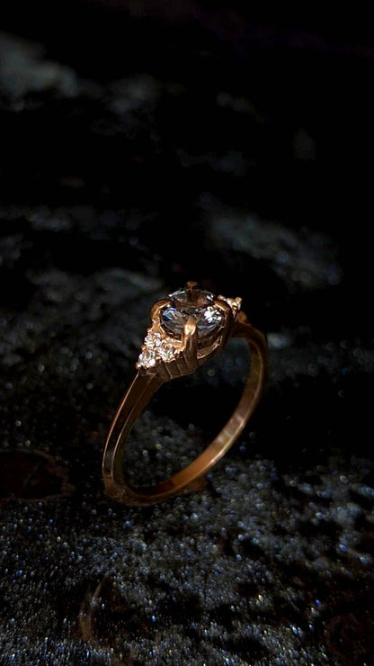 Jones Spinel & Sapphire Engagement Ring