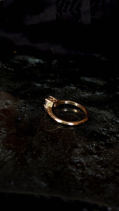 Jones Spinel & Sapphire Engagement Ring