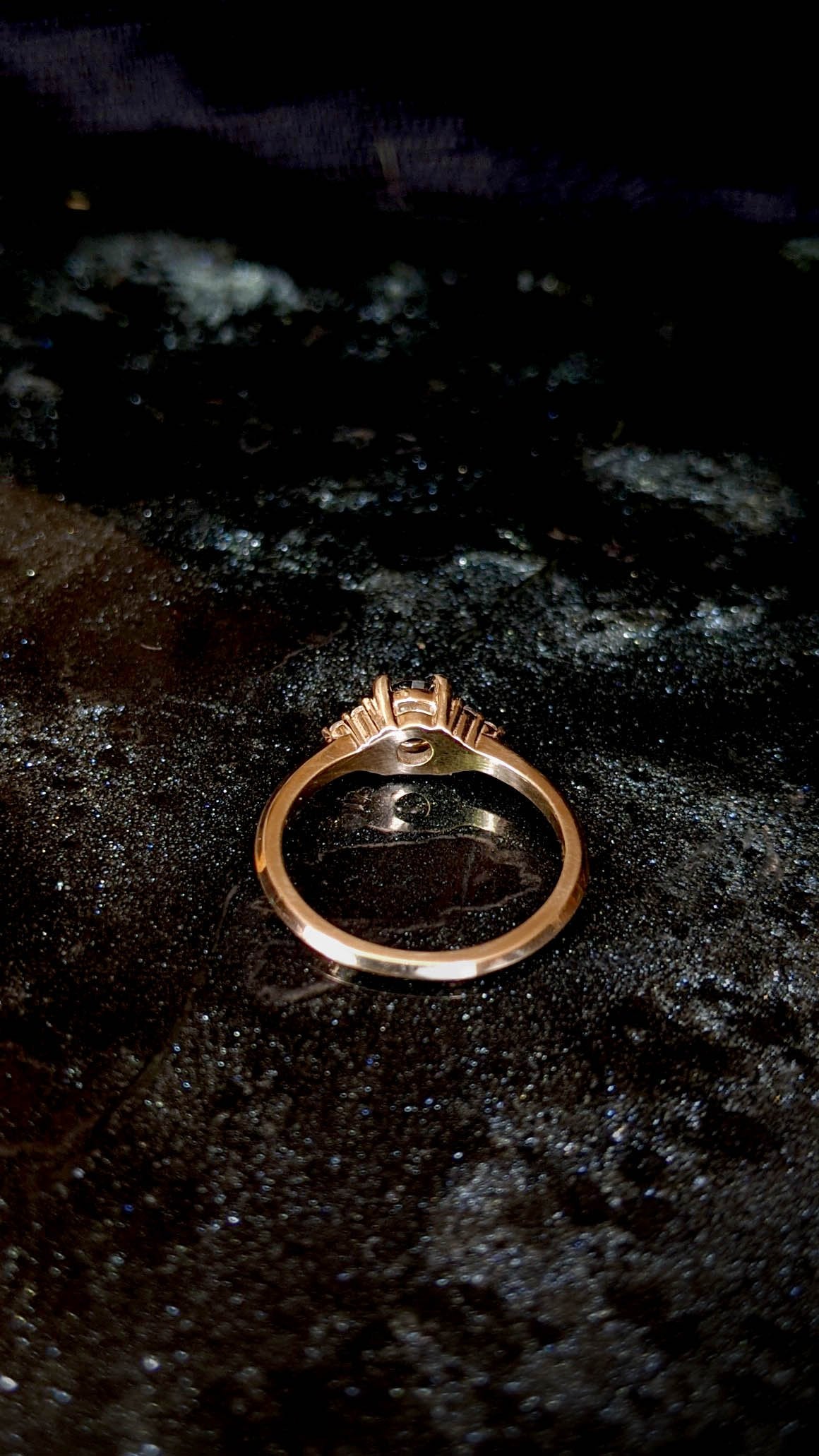 Jones Spinel & Sapphire Engagement Ring