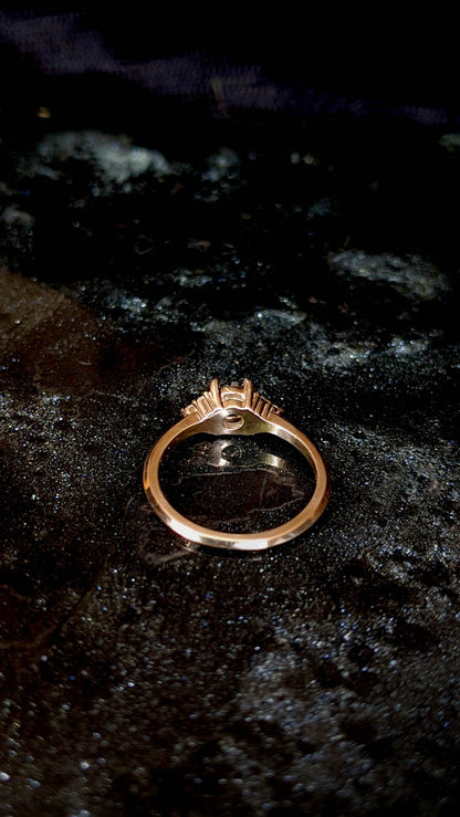 Jones Spinel & Sapphire Engagement Ring
