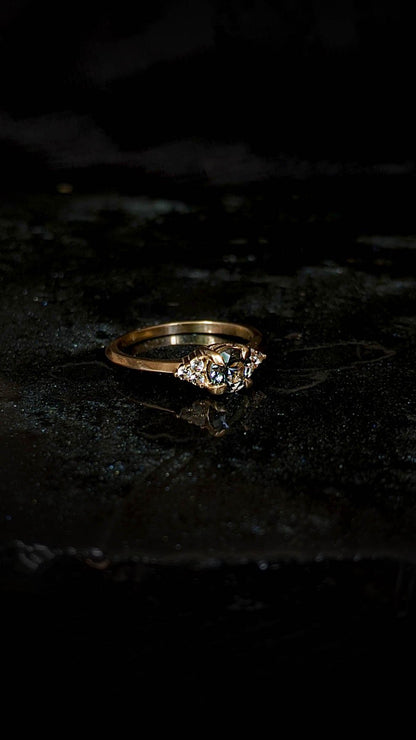 Jones Spinel & Sapphire Engagement Ring