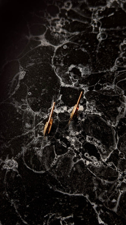 Knife Edge Hoop Studs