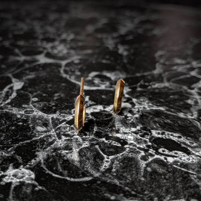 Knife Edge Hoop Studs