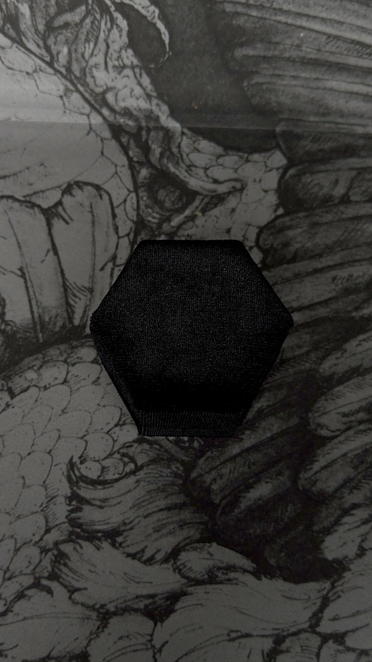 Large Velvet Ring Box - Black