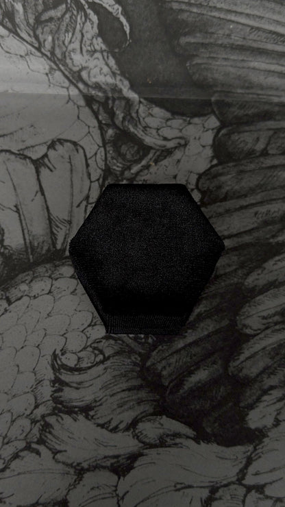 Large Velvet Ring Box - Black