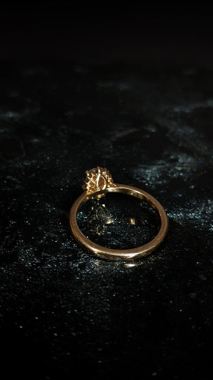Laurelin Oval Moissanite Halo Ring