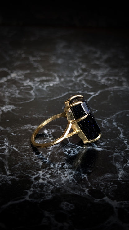 Lilith Spectrolite Coffin Ring
