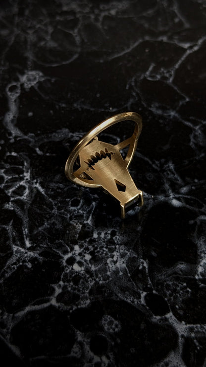 Lilith Spectrolite Coffin Ring