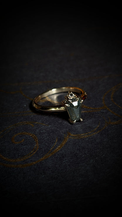 Lilith Coffin Grey Diamond Ring