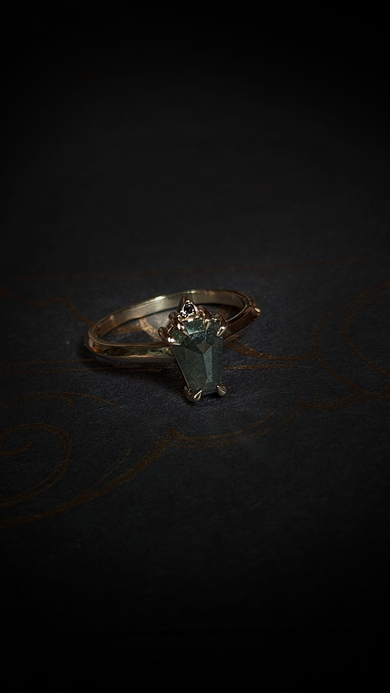 Lilith Coffin Grey Diamond Ring