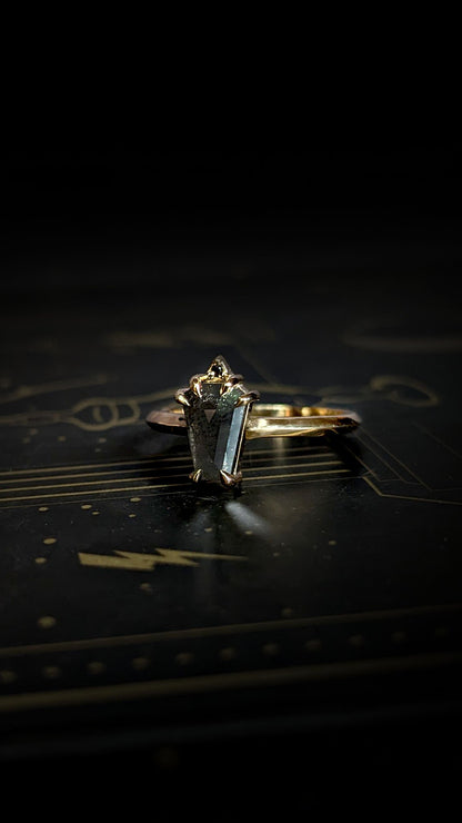 Lilith Coffin Grey Diamond Ring