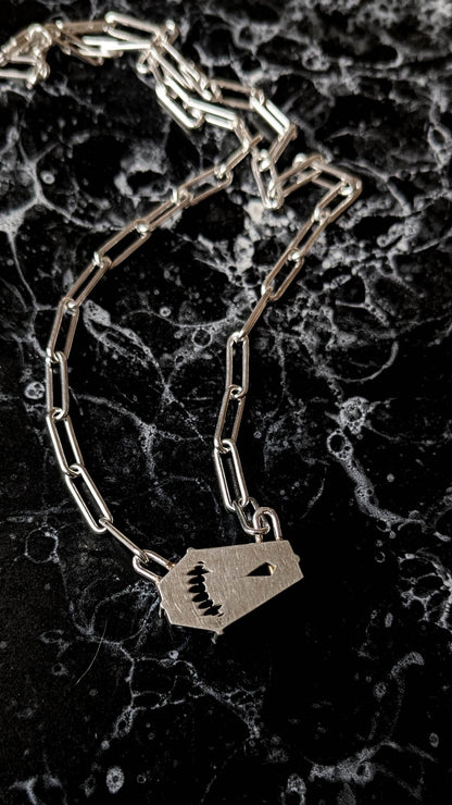 Lilith Spectrolite Coffin Necklace