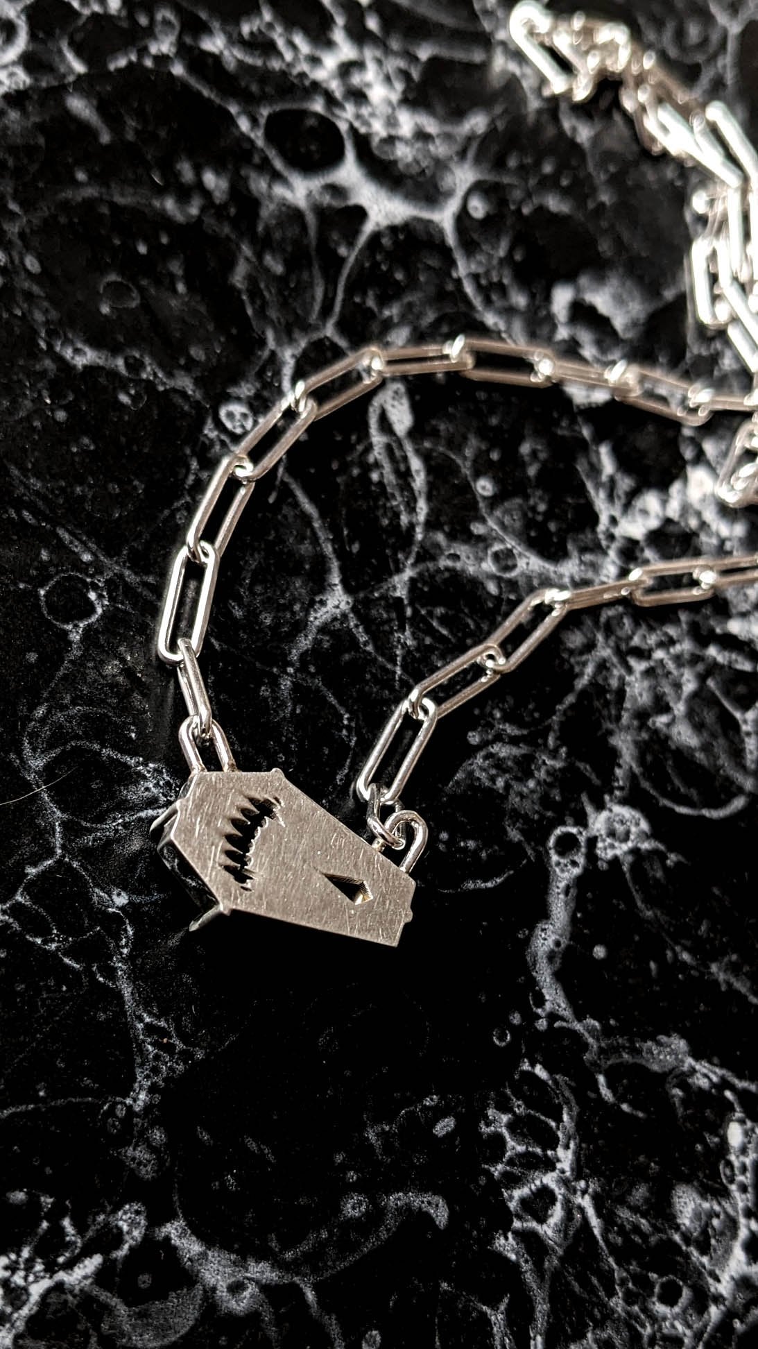 Lilith Onyx Coffin Necklace