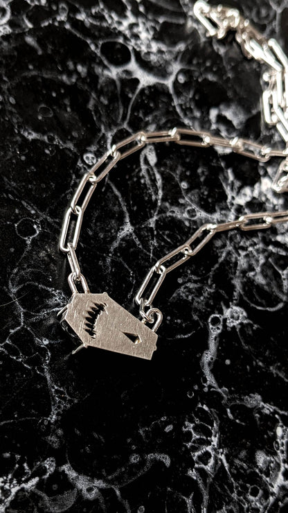 Lilith Onyx Coffin Necklace