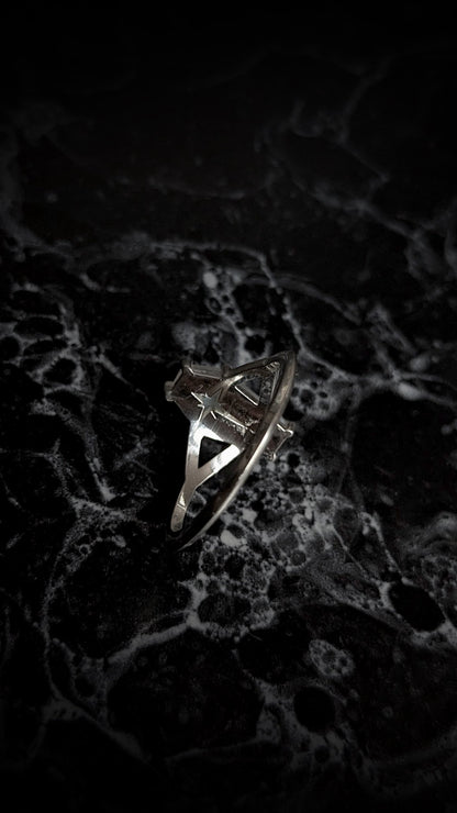 Lilith Moonstone Coffin Ring