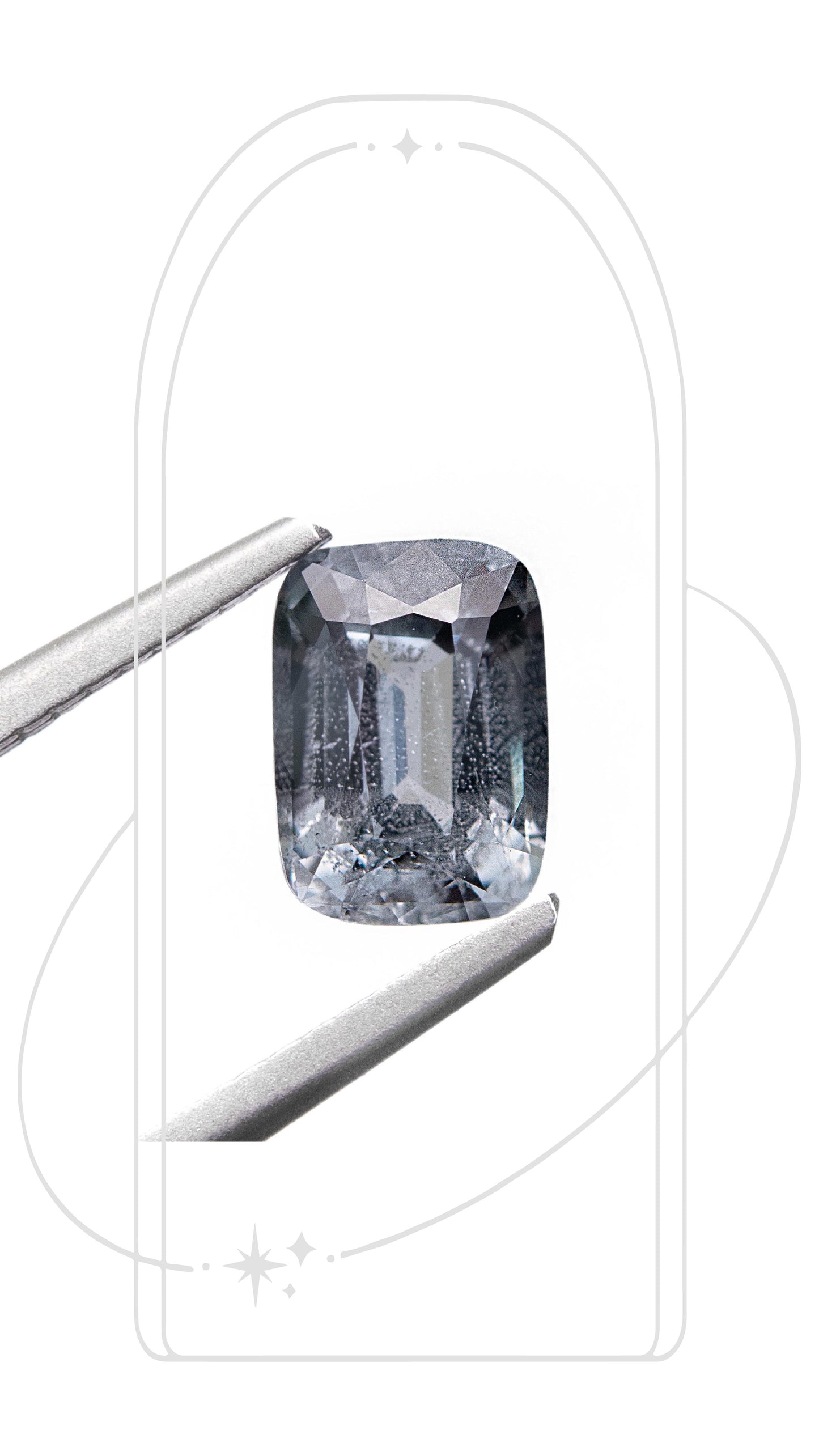 Cushion Blue-Grey Spinel