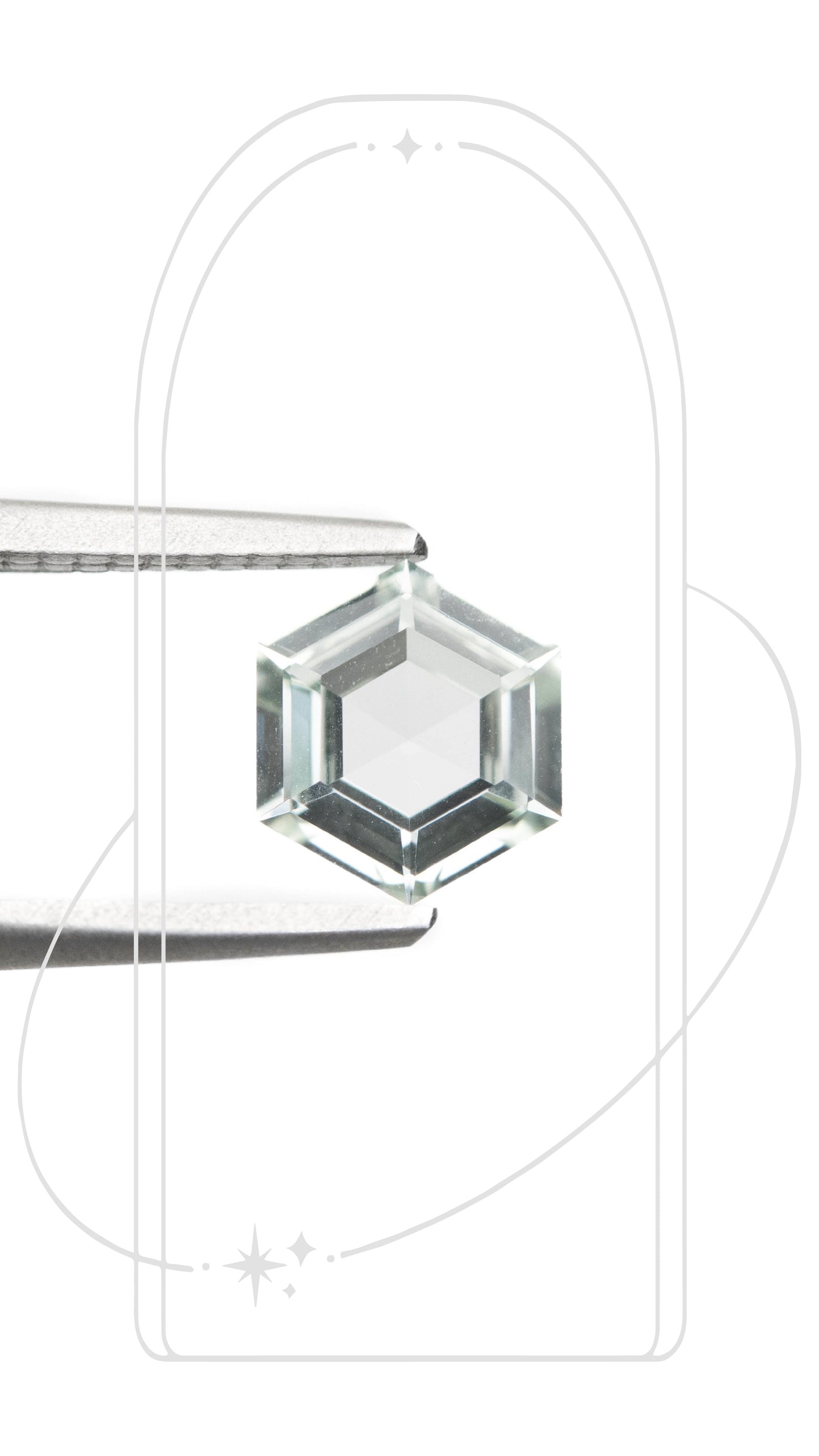 Hexagon Grey Sapphire