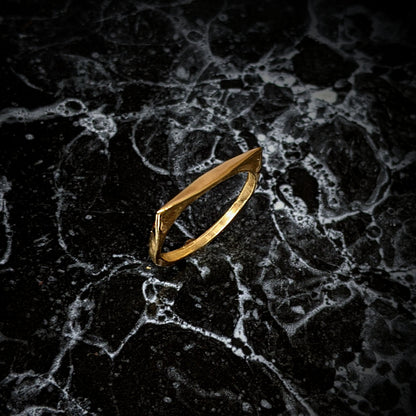 10k Lucius Tapered Stacking Ring
