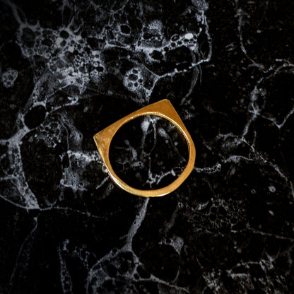 10k Lucius Tapered Stacking Ring