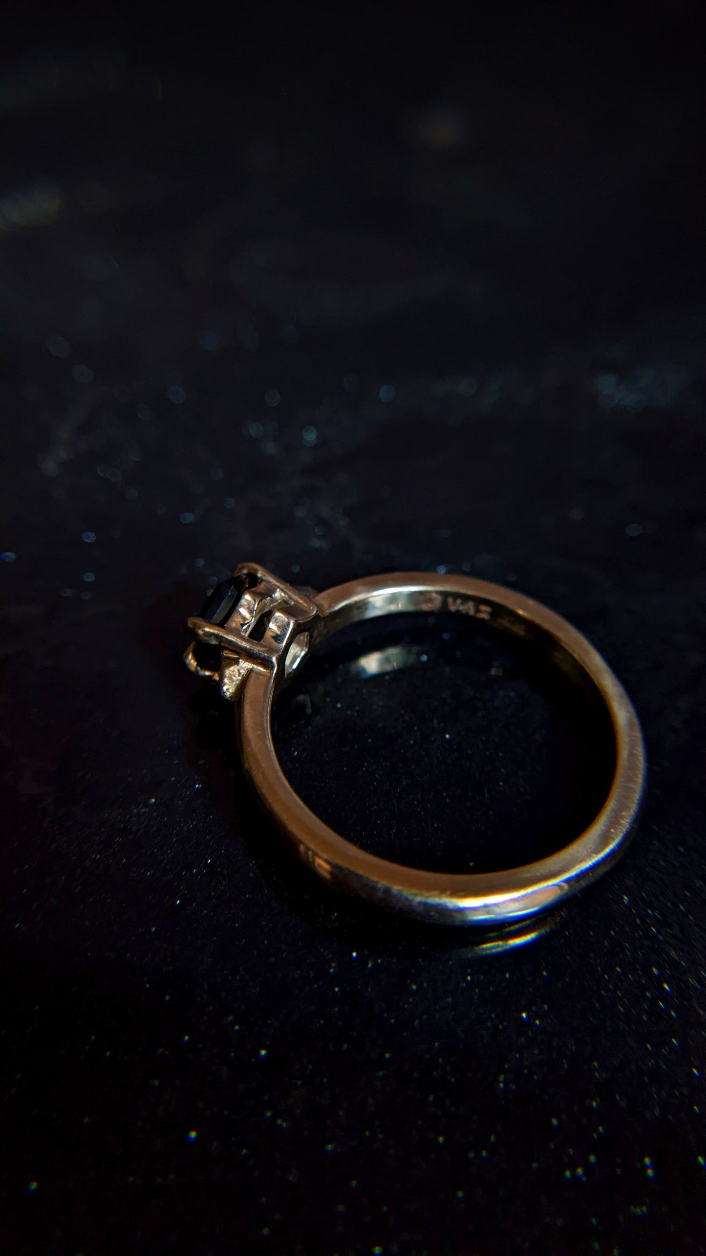 Luna Hex Spinel and Champagne Diamond Ring