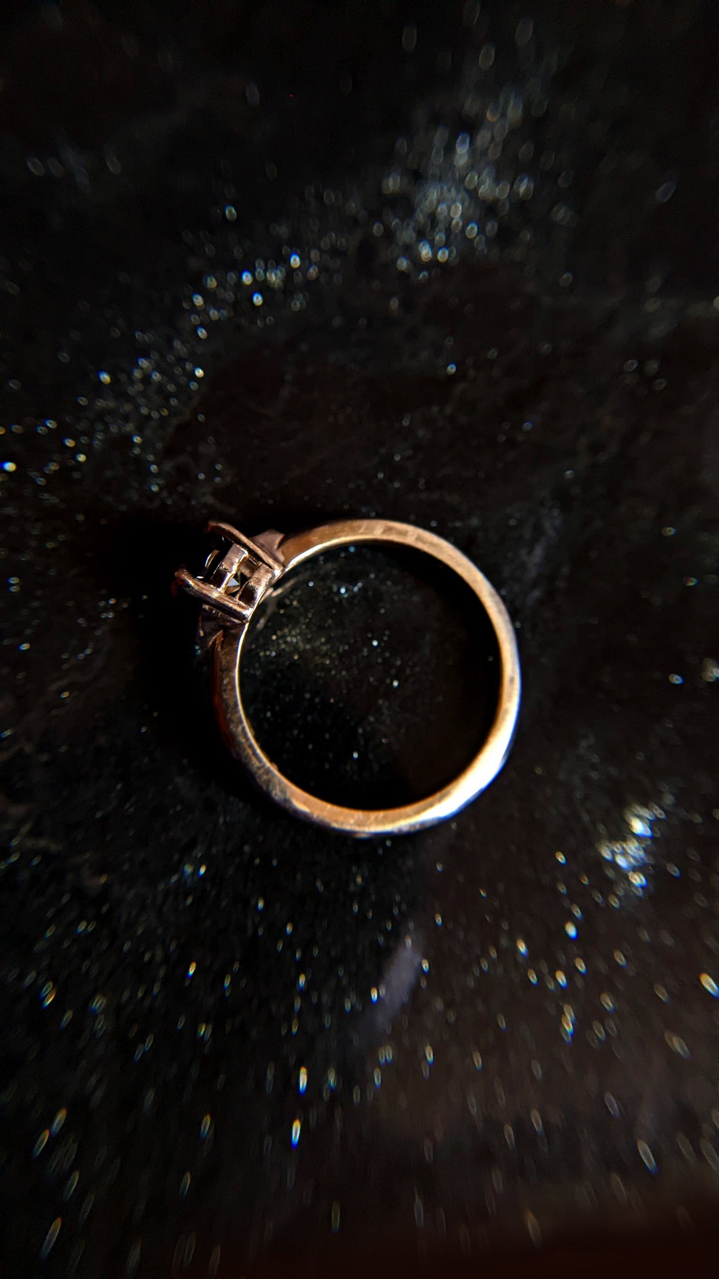 Luna Oval Spinel and White Diamond Ring