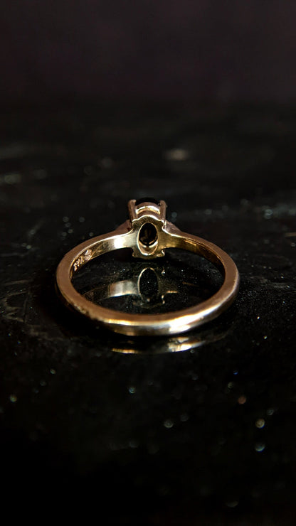 Luna Oval Spinel and White Diamond Ring