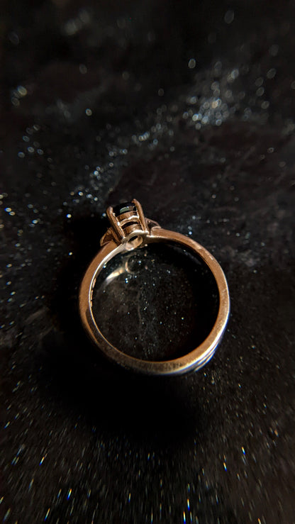 Luna Oval Spinel and White Diamond Ring