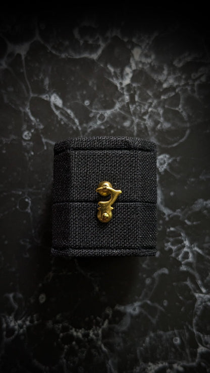 Mini Linen Ring Box - Black