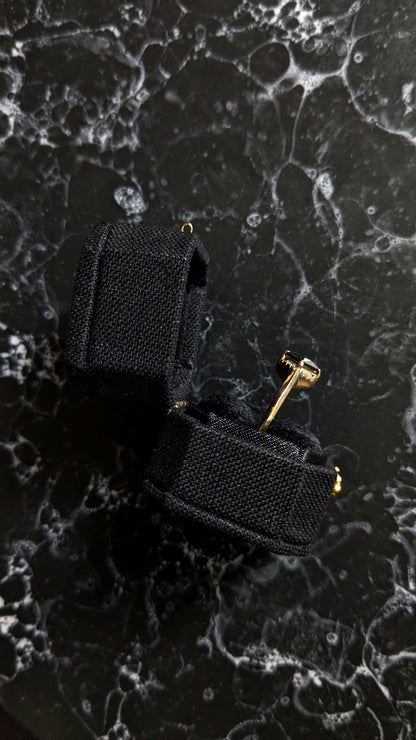 Mini Linen Ring Box - Black