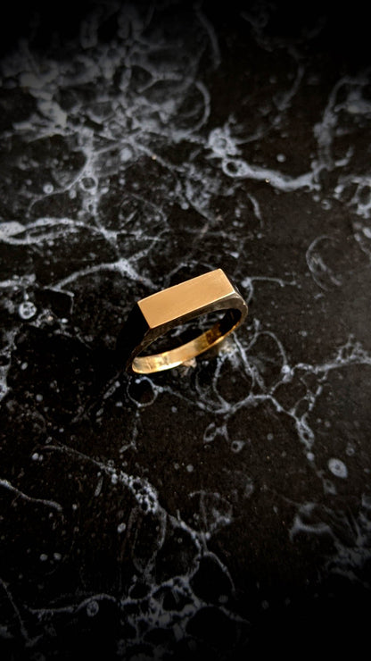 Mini Rectangular Stacking Signet Ring