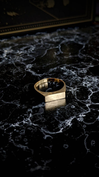 Mini Rectangular Stacking Signet Ring