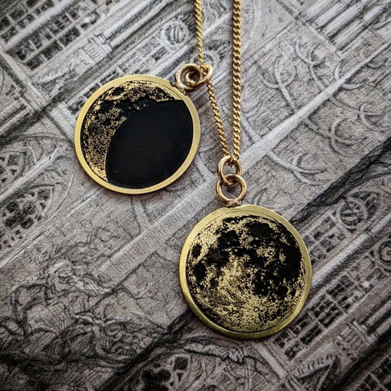 Moon Phase Personalized Necklace
