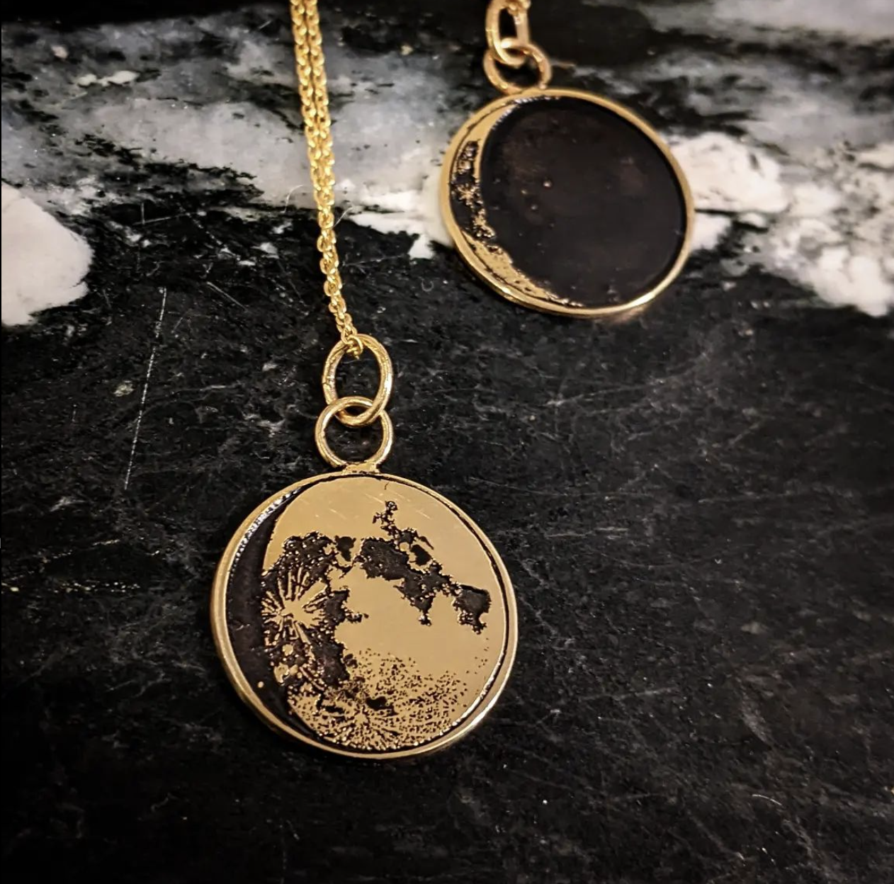 Moon Phase Personalized Necklace