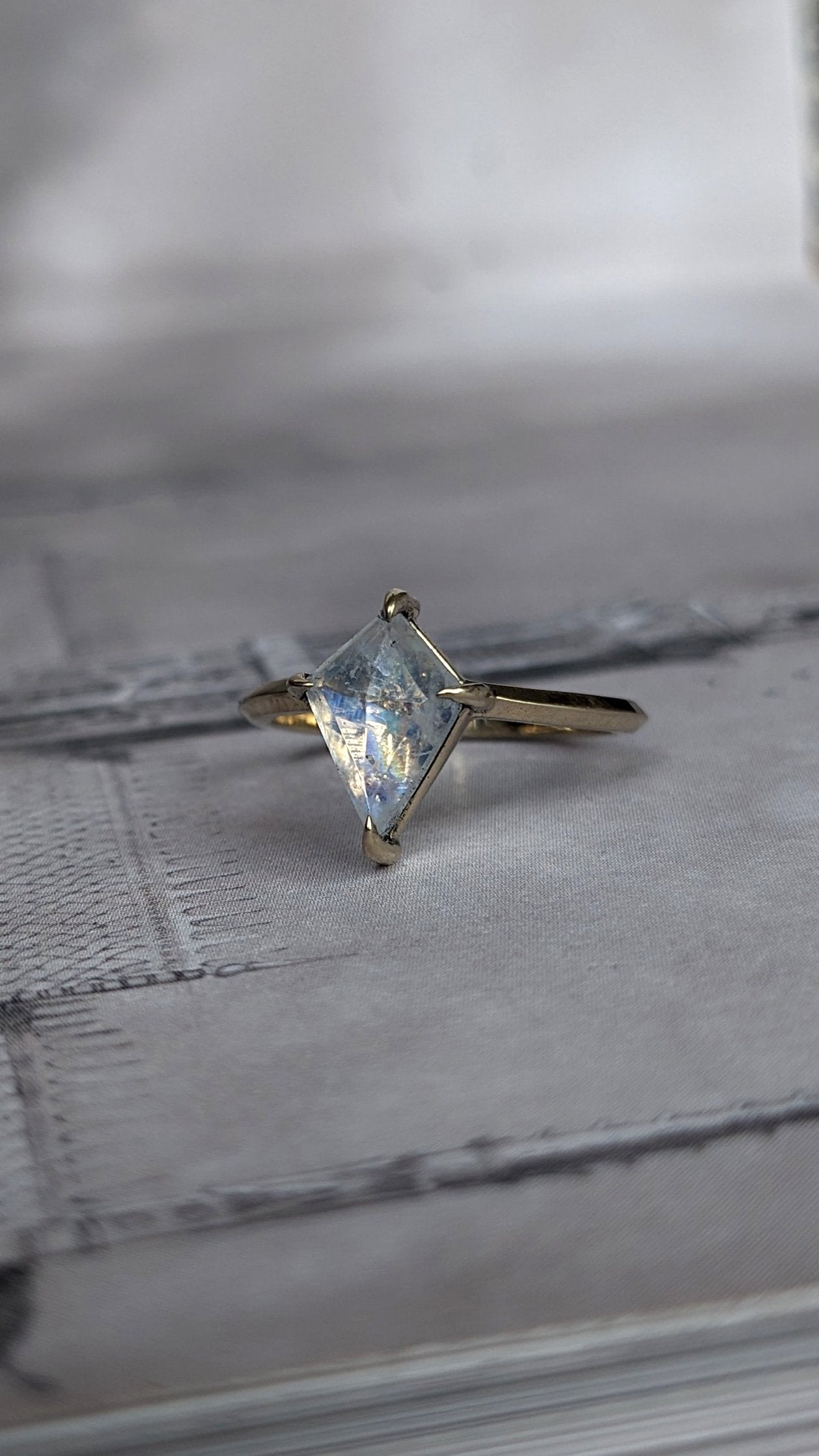 Moonstone Kite Ring