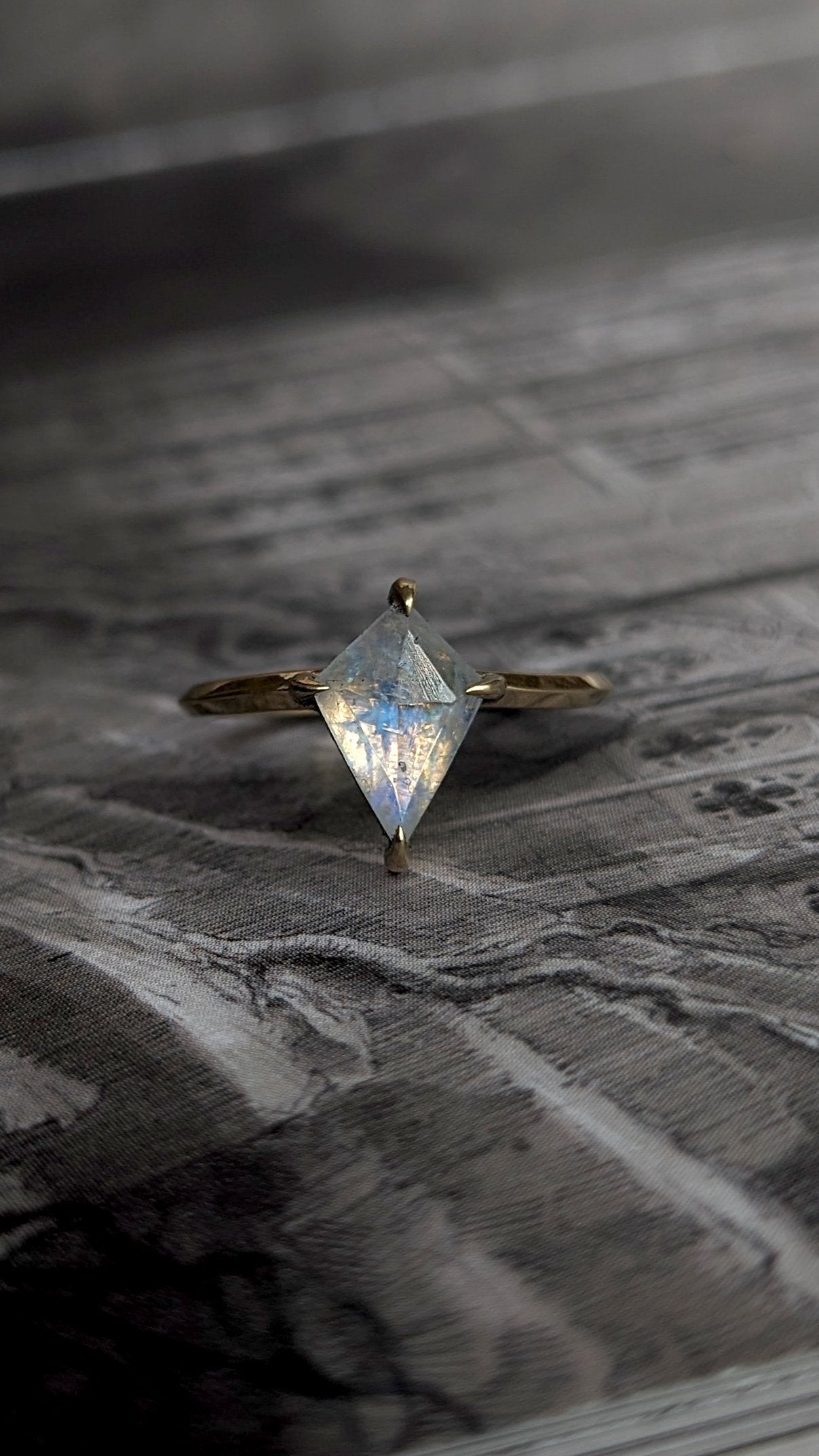 Moonstone Kite Ring
