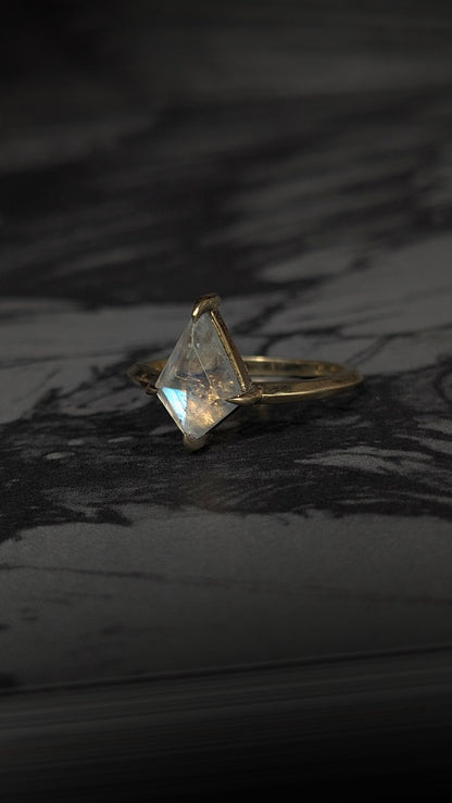 Moonstone Kite Ring