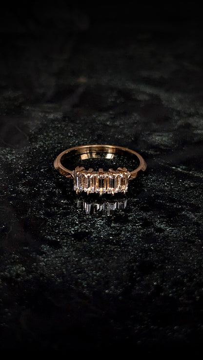 Nyota White Sapphire Baguette Ring