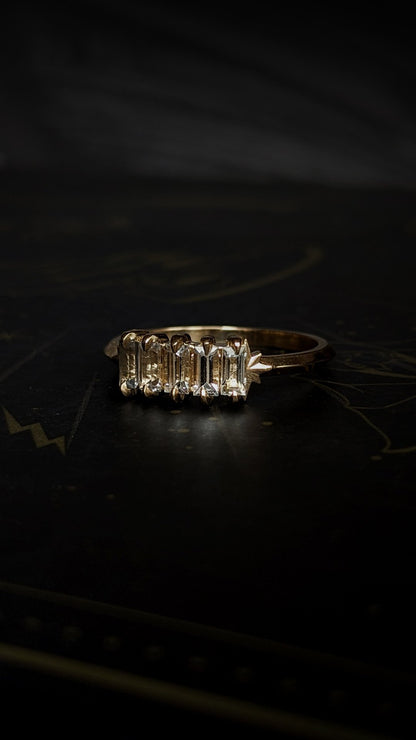 Nyota White Sapphire Baguette Ring