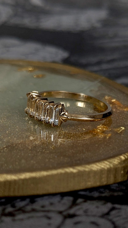 Nyota White Sapphire Baguette Ring