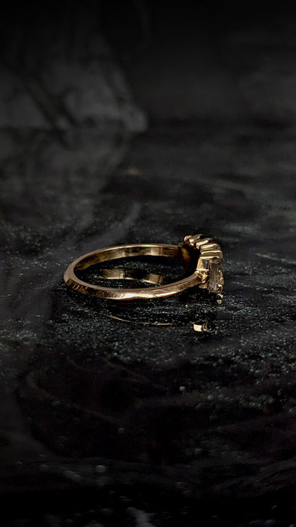 Nyota White Sapphire Baguette Ring