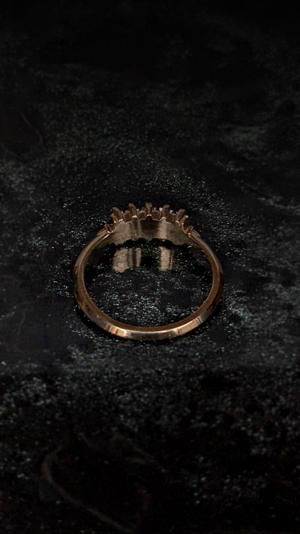 Nyota White Sapphire Baguette Ring