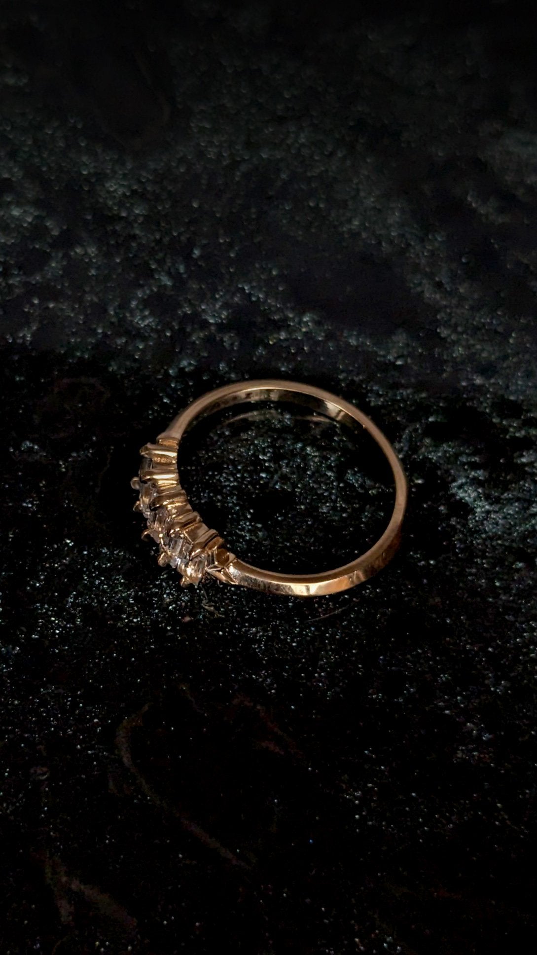 Nyota White Sapphire Baguette Ring