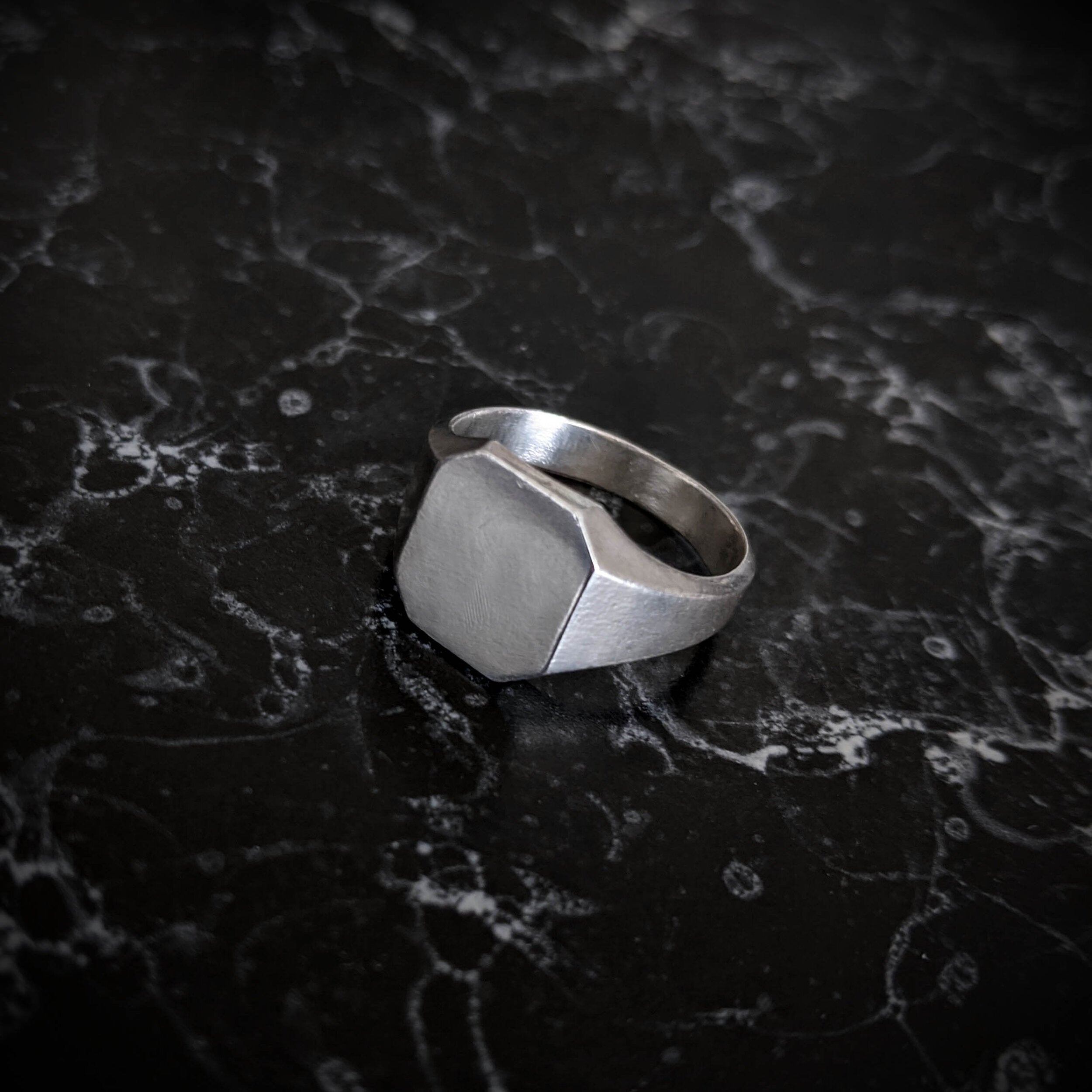 Octagon Signet Ring - Large