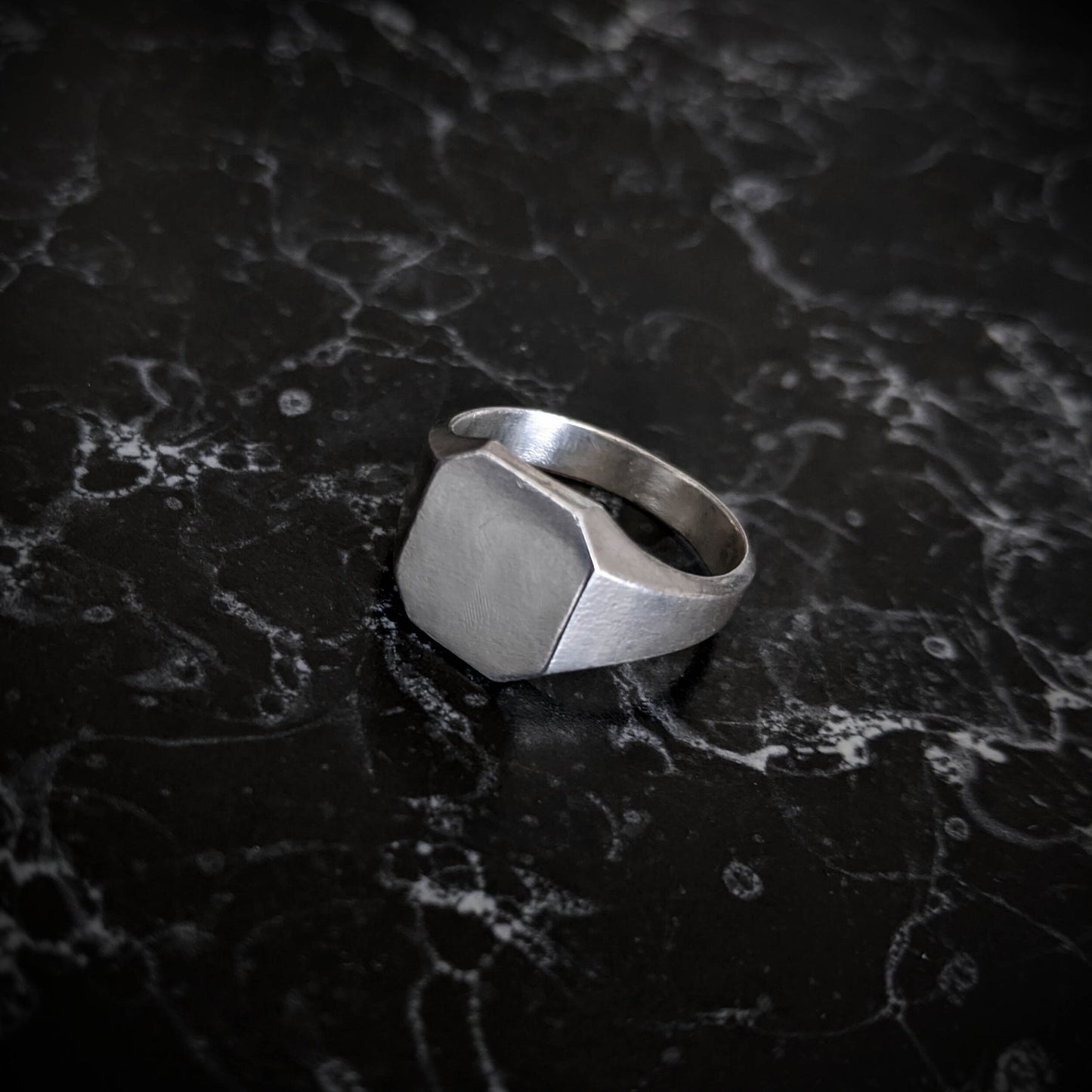 Octagon Signet Ring - Large