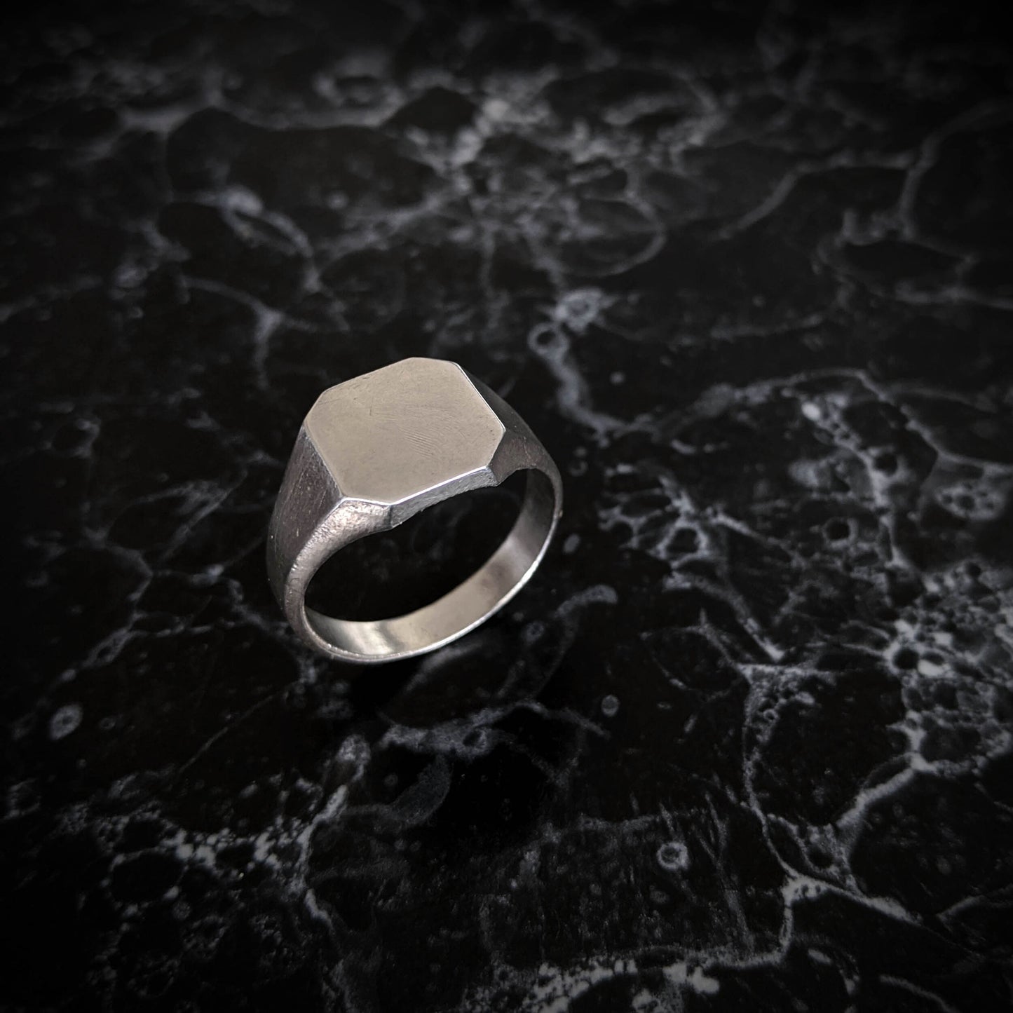 Octagon Signet Ring - Large