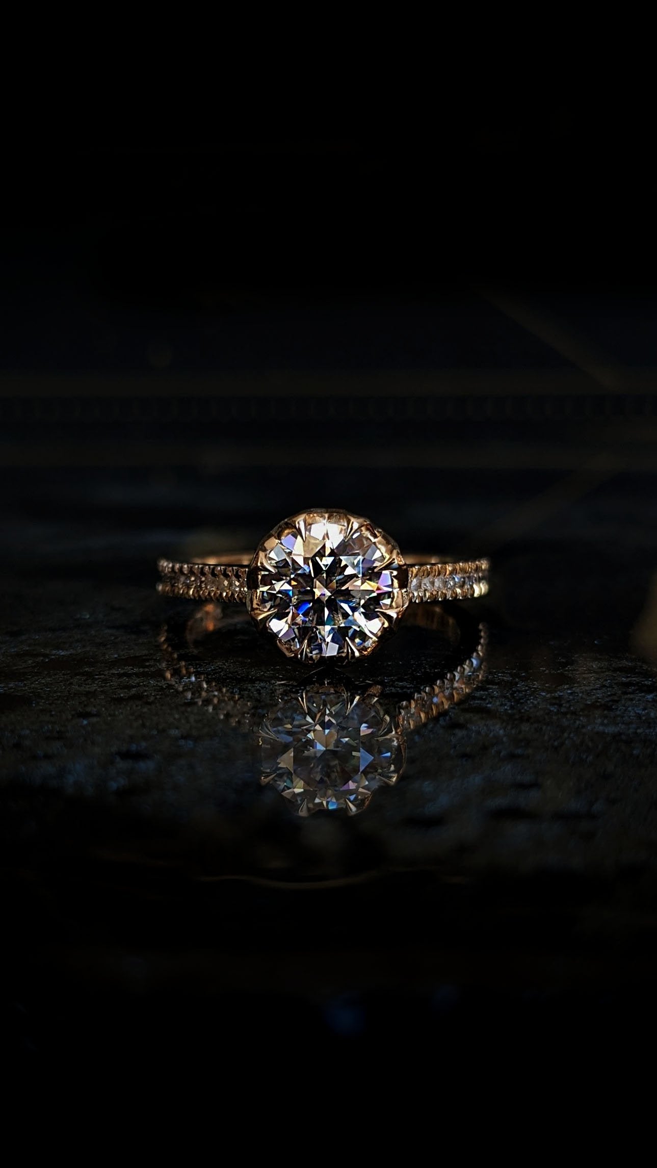 Octesian Ombrè with Moissanite