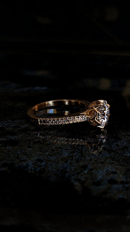 Octesian Ombrè with Moissanite