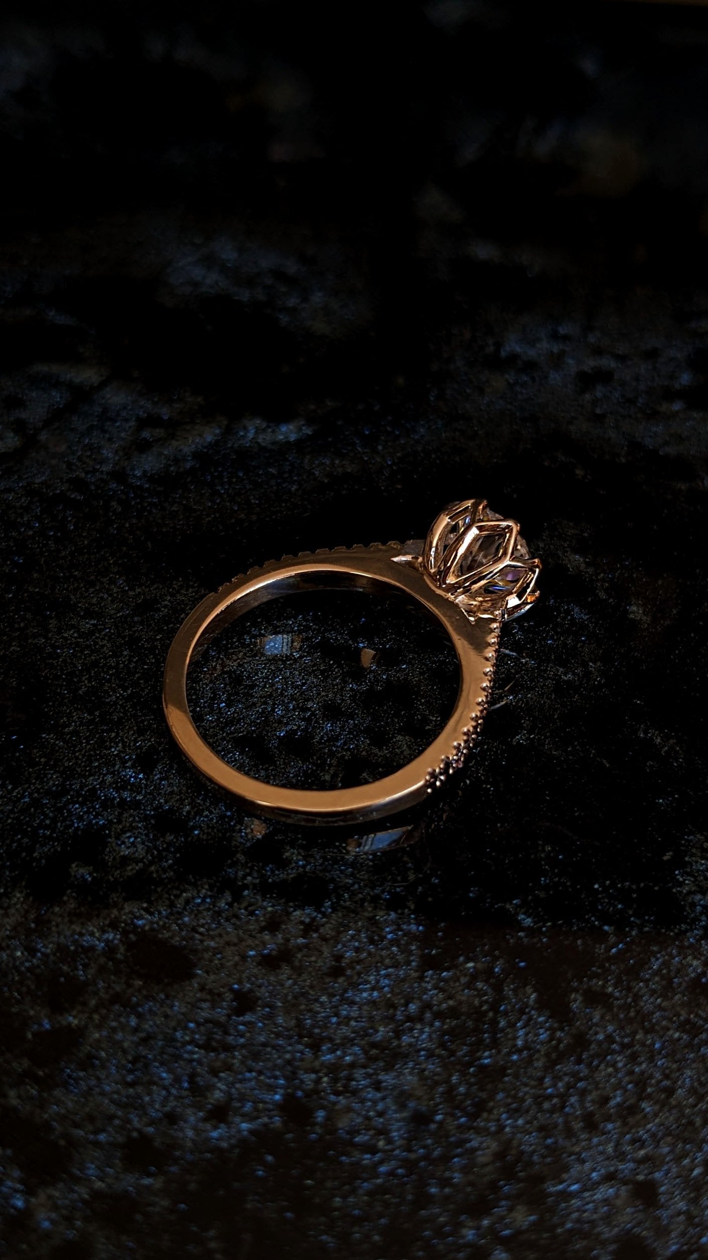Octesian Ombrè with Moissanite