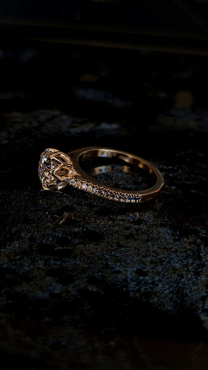 Octesian Ombrè with Moissanite